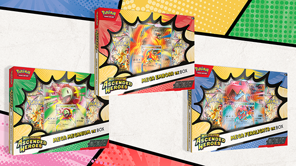 Mega Evolution - Ascended Heroes Mega EX Box (Meganium/Emboar/Feraligatr)