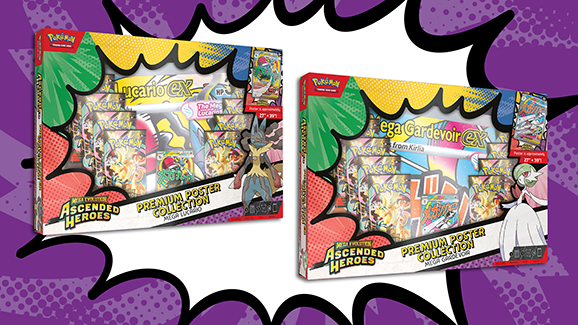 Mega Evolution - Ascended Heroes Premium Poster Collection (Mega Lucario/Gardevoir)